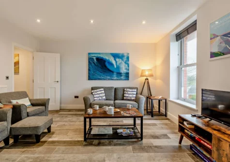 The living area at Enderley, Mortehoe