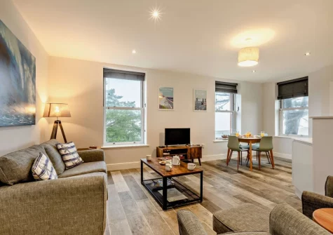 The living area at Enderley, Mortehoe