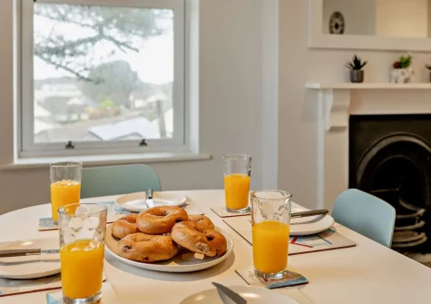 The dining area at Enderley, Mortehoe