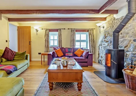 The living room at Eretiz Barn, Ruthvoes