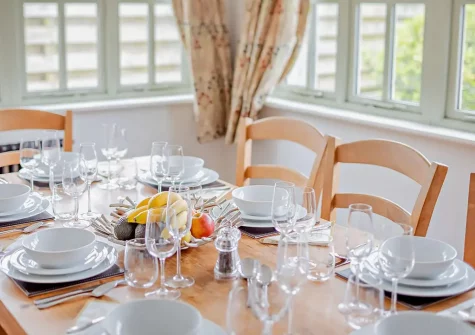 The dining room at Eretiz Barn, Ruthvoes