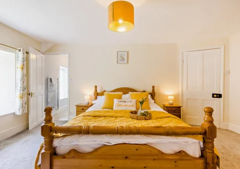 Bedroom #1 at Estrayer Park Farmhouse, Meldon