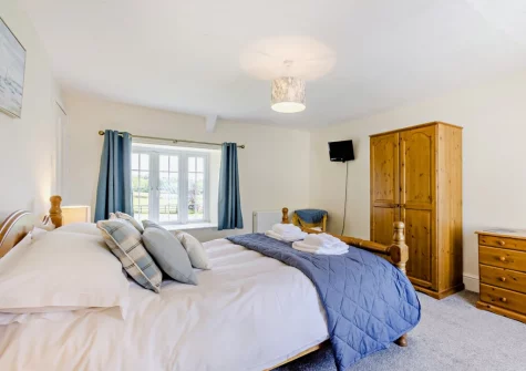 Bedroom #2 at Estrayer Park Farmhouse, Meldon
