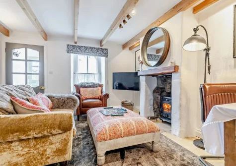 The living area at Estuary Cottage, Hayle