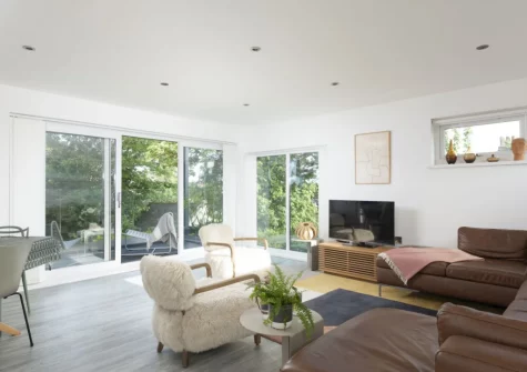The living area at Estuary Watch, Lelant
