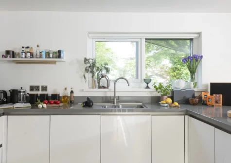 The kitchen at Estuary Watch, Lelant