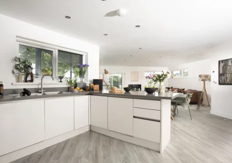 The kitchen at Estuary Watch, Lelant