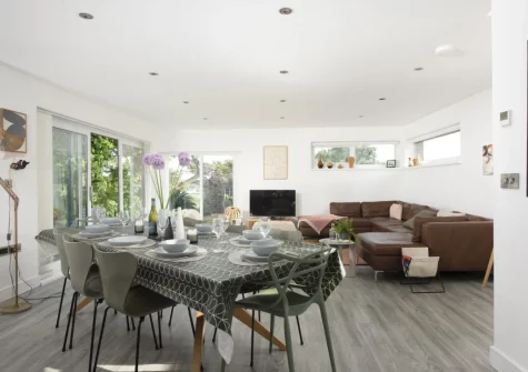 The dining area at Estuary Watch, Lelant