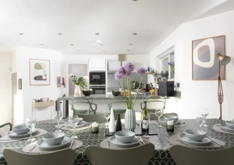 The dining area at Estuary Watch, Lelant