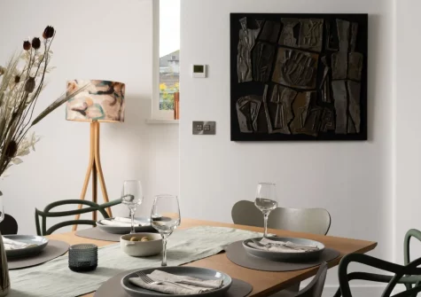 The dining area at Estuary Watch, Lelant