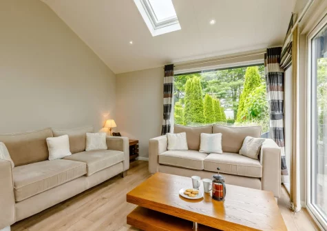 The living area at Exmoor View at Kentisbury Grange, Kentisbury