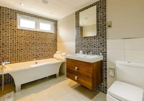The bathroom at Exmoor View at Kentisbury Grange, Kentisbury