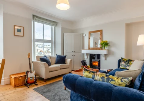 The living area at Failte View, Brixham