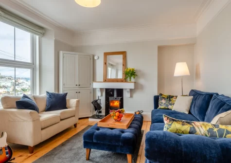 The living area at Failte View, Brixham