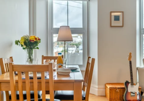 The dining area at Failte View, Brixham