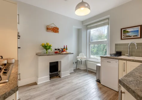 The kitchen at Failte View, Brixham