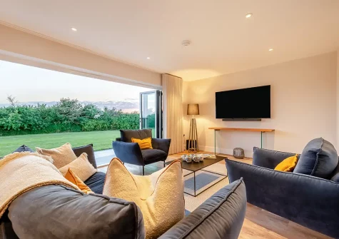 The living area at Fair Skies, St Merryn