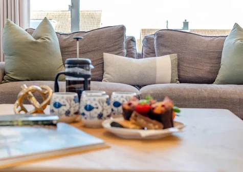 The living room at Fair Skies, St Merryn