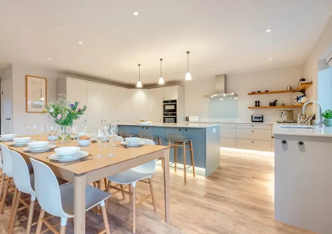 The kitchen & dining area at Fair Skies, St Merryn