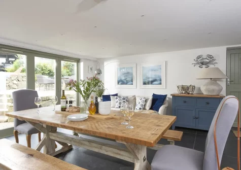 The dining area at Fairings, St Ives