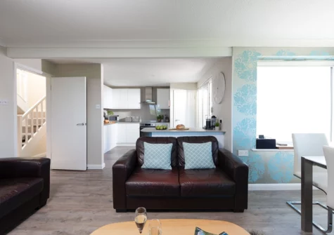 The living area at Fairsky, Carbis Bay