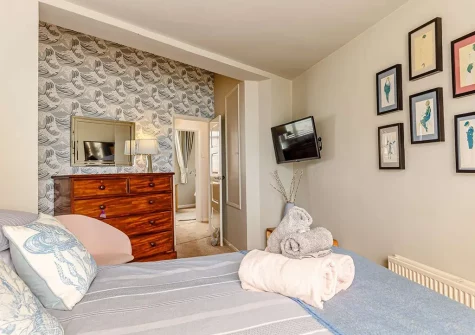 Bedroom #1 at Fairwinds, Cawsand