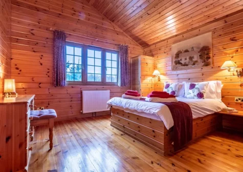 Bedroom #1 at Falcon Lodge 12, Clovelly Lakes, Higher Clovelly