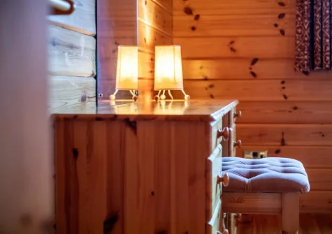 Bedroom #1 at Falcon Lodge 12, Clovelly Lakes, Higher Clovelly