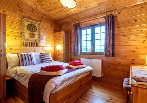 Bedroom #2 at Falcon Lodge 12, Clovelly Lakes, Higher Clovelly