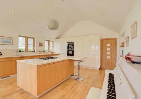 The kitchen at Farmlands, Porthcothan