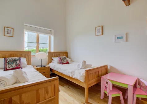 Bedroom #3 at Farmlands, Porthcothan