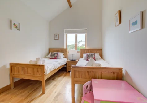 Bedroom #3 at Farmlands, Porthcothan