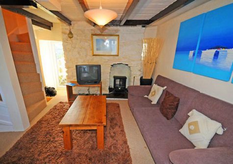 The living area @ Farthing Cottage, Brixham