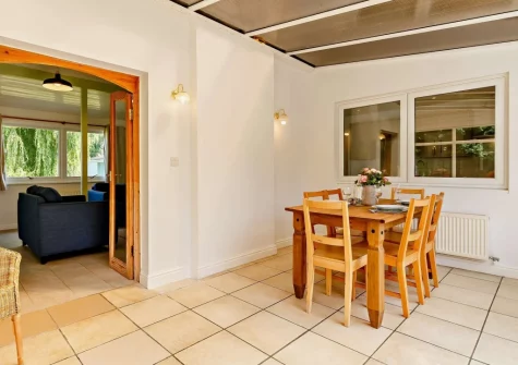 The dining room at Fern Pippin 4, Notter Mill Country Park, Notter