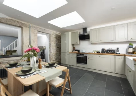 The kitchen & dining area at Fernbank, Lelant