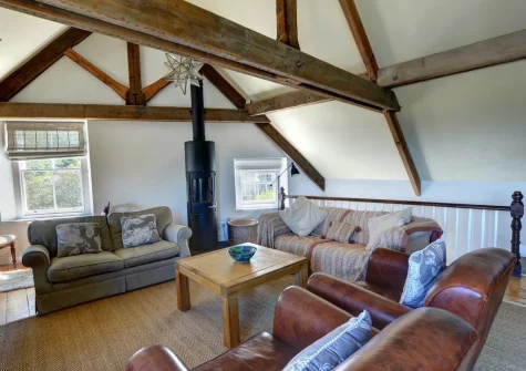 The living area at Ferndale House, Lynmouth