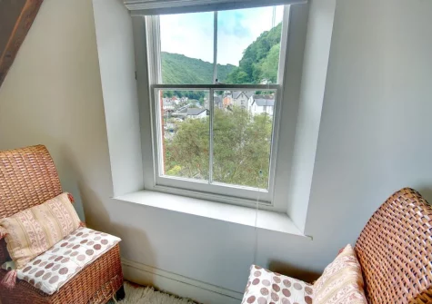 The sitting area at Ferndale House, Lynmouth