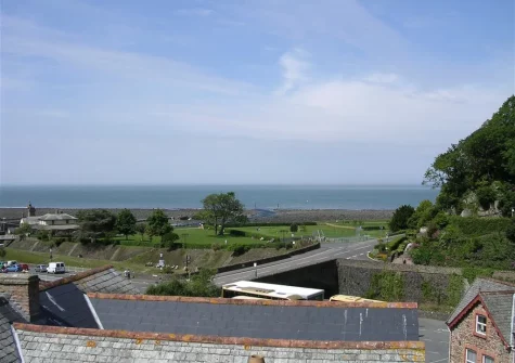 The view from the balcony & outdoor sitting area at Ferndale House, Lynmouth