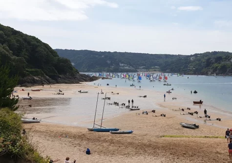A rambling footpath leads you to the seaside at Lannacombe Beach
