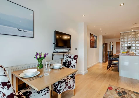The dining area at Fernlea Court, St Ives