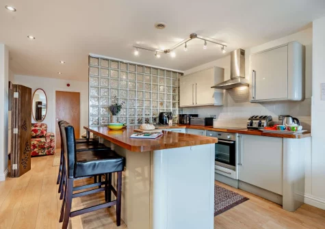 The kitchen at Fernlea Court, St Ives