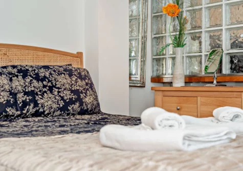 The bedroom at Fernlea Court, St Ives