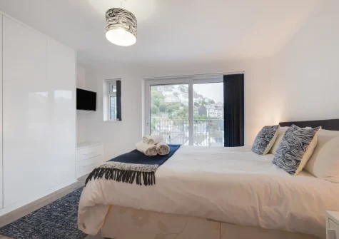Bedroom #1 at Ferry View, Looe