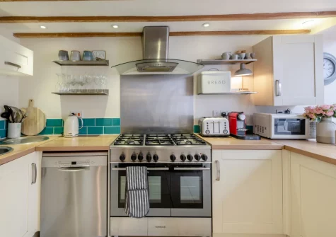 The kitchen at Ferrymans Cottage, Appledore