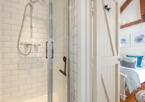 Bedroom #1 en-suite shower room at Ferrymans Cottage, Appledore