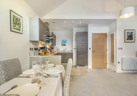 The dining area at Ferryman's Wharf, Fowey