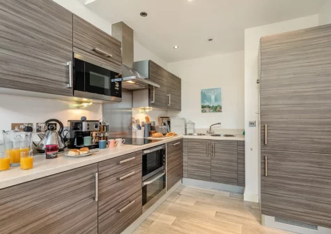 The kitchen at Ferryman's Wharf, Fowey