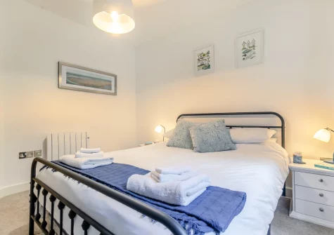 Bedroom #1 at Ferryman's Wharf, Fowey