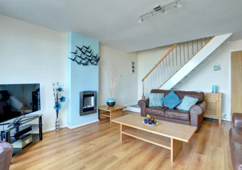 The living room at Fiddlers Green, Newquay