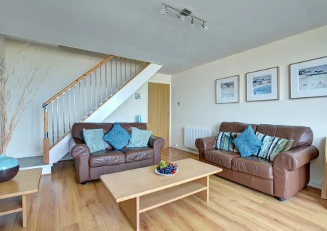 The living area at Fiddlers Green, Newquay